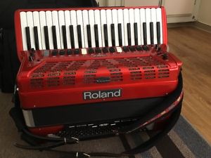 Roland FR-7 V-Accordion Previous Model of FR-7x FR-8x, Accessories Included