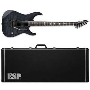 ESP LTD M-1001 See Thru Black STBLK Electric Guitar + Hardshell Case M1001 FR