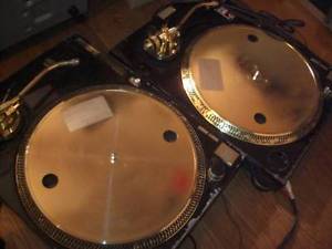 Technics SL-1200 SL1200 LTD Limited Black Gold 2 Set Turntable Audio Record Rare