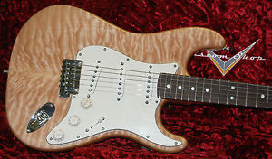 Fender Custom Shop Deluxe Stratocaster Strat 2017 Natural Killer Quilt Top RARE!