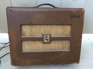 1950'S GIBSON GA-20 BROWN TOLEX TUBE AMP IN WORKING CONDITION. JENSEN ALNICO 5