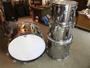 Vintage! Ludwig Drumset in Chrome von ca. 1970 | Schlagzeugset