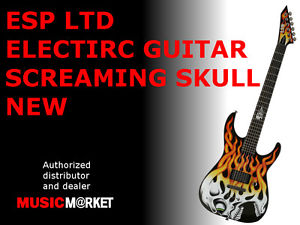 LTD ELECTIRC GUITAR SCREAMING SKULL NEW