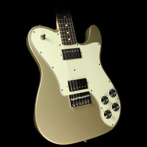 Fender Chris Shiflett Telecaster Deluxe Electric Guitar Shoreline Gold