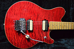 MUSIC MAN EVH Signature, Trans Red, KILLER QUILT, c.1990, Very Good, Hard Case