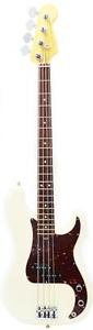 FENDER AMERICAN STANDARD OLYMPIC WHITE 2015 PRECISION BASS GUITAR w/ OHSC USA