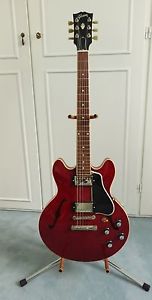 Gibson ES339 CUSTOM SHOP, Hals 30/60,Antique Red, Zertifikat, wie NEU!