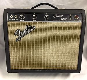 Vintage 1966 Blackface Fender Champ Amp Guitar Amplifier **THIS IS THE ONE!!**