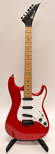 1983 Jackson Charvel Model 1A Electric Guitar in Red with Hard Case