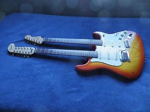 RARE 1994 Fender Custom Shop "Gene Baker" Stratocaster double-neck guitar 1 of 3
