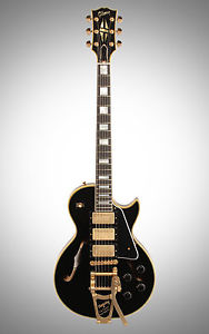 Gibson Memphis Limited ES-Les Paul Custom Black Beauty 3-Pickup Gold bigsby