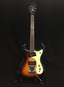 Mosrite RG1965DX Electric Guitar with Hard Case Free Ship From JAPAN