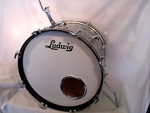 1960s Vintage Ludwig 14x20 Sky Blue Pearl Bass Drum (very good)