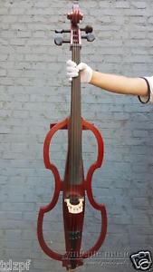 4/4 Electric Cello baroque style Solid wood Red color Powerful Sound yinfente