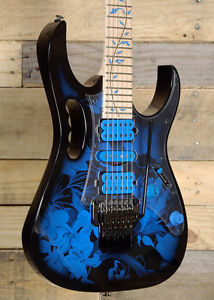 Ibanez Jem 77 Blue Floral Pattern Electric Guitar