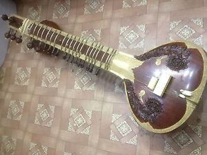 VINTAGE AMAZING SITAR RENOWNED SITAR MAKER "RADHA KRISHNA SHARMA"45 YRS.OLD,