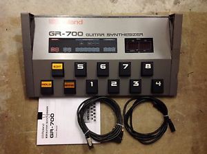 Roland GR-700 Guitar Synthesizer with Cords, Operating Manual & Service Manual