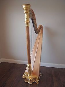 1928 Gold Lyon & Healy Style 16 Semi-Grand Pedal Harp S/N 3153 Fully Restored