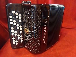 NEW Scandalli Chromatic CBA B System Accordion C 111 Black Converter M 50(4)/72