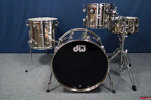 DW USA Collector's Series Stainless Steel Shellset  -  22,12,16" + 14x6,5"