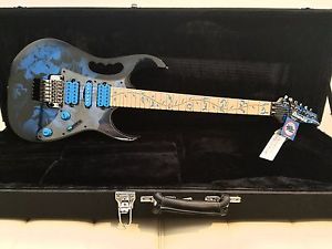 Ibanez JEM77P Steve Vai Signature Blue Floral Print Electric Guitar