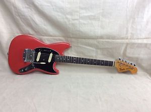 Vintage 1970's Fender Mustang Electric Guitar Refinished Player Grade Circa 1975