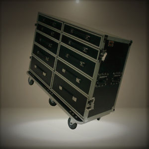 OSP Cases | Pro-Work-SXS | Side-By-Side 10-Drawer Utility Case | Free-Standing L