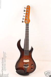 4/4 Electric Violin Guitar Head stock Solid wood 6 string Fret Inlaid #1623