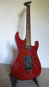 Jackson USA Custom Dinky "Fire Crackle" limitiert  100/97 signiert