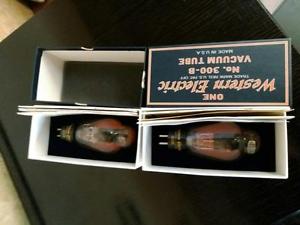 Western Electric 300B Vacuum tube pair made in USA Audio Japan good condution