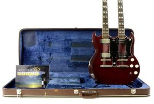 1977 Ibanez 2402 DX 6/12 Double Neck Electric Guitar - Burgundy w/OHSC