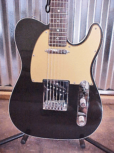 2007 FENDER AMERICAN DELUXE TELE TELECASTER GOLD METALLIC CHARCOAL GUITAR w/ HSC