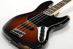 Fender USA  American Deluxe Jazz Bass N3 3-Color Sunburst Electric Base Rare
