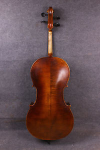4/4 Cello Old Flame Maple Spruce Nice Painting Powerful Sound Master Work #629