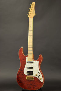 Fujigen Expert-OS QM Transparent Red 2009 Made in Japan Electric guitar