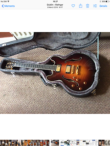 Eastman left handed T186 archtop guitar
