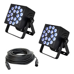 Blizzard (2) RokBox EXA LED Par Fixture Package with 50 Foot 3-Pin DMX Cable