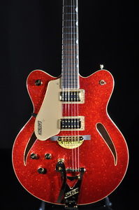 GRETSCH LEFTY BALTO ROUNDUP W/ BIGSBY G5422TG SSFSR RED SPARKLE GUITAR GIG BAG I