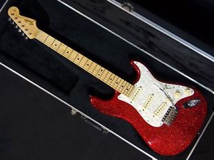WARMOTH Custom ST Model Red Sparkle Used Guitar Free Shipping from Japan #fg272