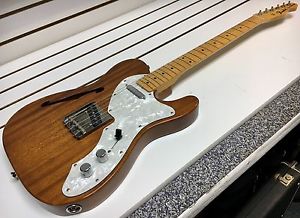 1985 Fender Vintage '69 Telecaster Thinline Guitar w/ OHSC Made Japan MIJ Walnut