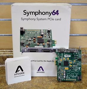 Apogee Symphony 64 64-channel PCle Card For Apple MacBook Pro w/ PC32 IFC-3 Cord