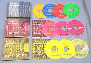SOUND IDEAS Noise Generator / Transitions / Slam Bang Boom sample library CDs