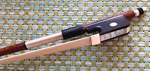 Artist Level Cello Bow LEOPARD Wood Silver Ebony 81.4 grams 4/4 Handmade