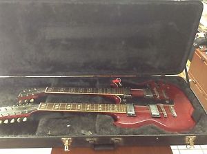 Gibson Epiphone Double Neck SG with BLACK Epiphone case