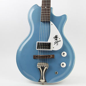 Vintage 1965 Supro Sahara 70 Res-O-Glass Wedgewood Blue W/ OSSC! Near Mint!