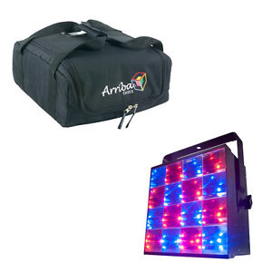 American DJ FREQ MATRIX QUAD 16x8w 4-in-1 RGBW LED Strobe with AC100 Padded Bag