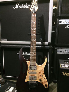 IBANEZ JEM 77WDP-CNL, WOODY STEVE VAI SIGNATURE, FLOYD ROSE & HARD CASE, USED