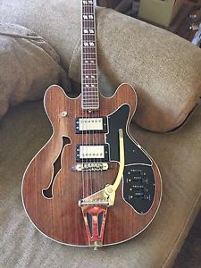 National Electric Guitar EG685-2RG 1970's es 335 Parallelogram