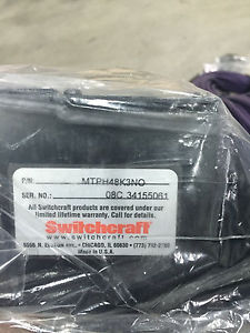 Switchcraft 48 Point 1/4" Long Frame Patchbays with 4ft. Cable