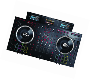 Numark NS7III | 4-Channel Motorized DJ Controller & Mixer with Screens and free